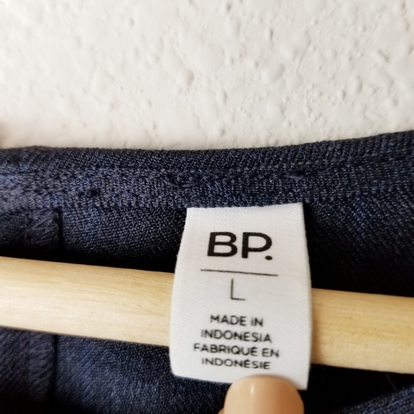 BP Ruffle Cold Shoulder Plaid Peplum Blouse - Picture 8 of 11